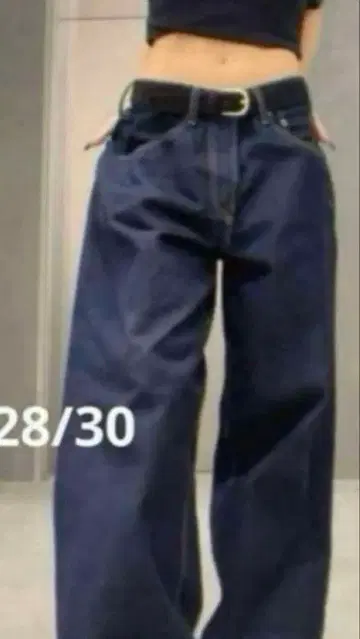 GAP 28/30 슈퍼 배기 데님 다크 린스 인기 완판템