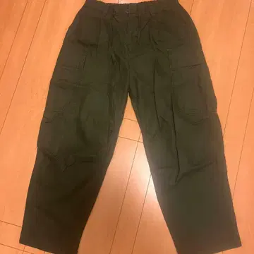 올리브 그린 카고 팬츠 4 포켓