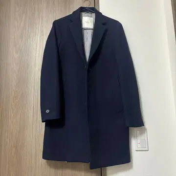 남성용 EDIFICE 체스터 코트 네이비 S 사이즈 새상품급