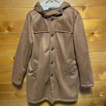 [ 새상품 ] m.f.editorial 후드 부착 브라운 자켓 M