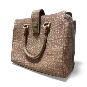 안테로프 천연 가죽 토트백 베이지 브라운 가죽 핸드백 백