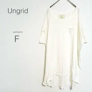언그리드 T셔츠 오버 사이즈 포켓T 체형 커버 테일컷 드롭숄더