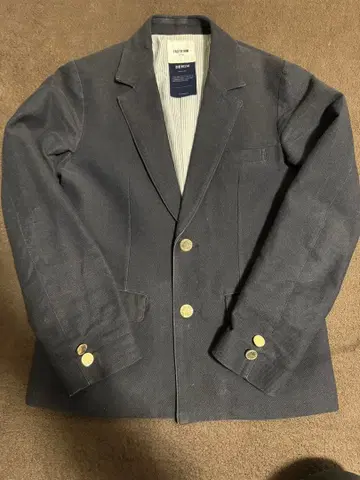 FACTOTUM DENIM 테일러드 자켓 다크 인디고 블루