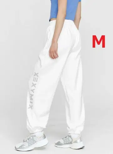 젝시믹스 루즈핏 조거 팬츠 M 사이즈 아이보리