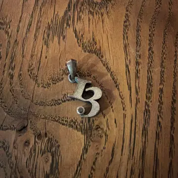 아젠트그림 목걸이 참 오닉스 실버