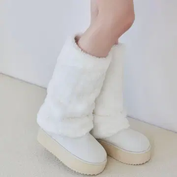 NICE CLAUP 2way 페이크 어그 부츠 화이트