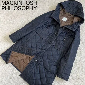 [ 새상품급 ] 매킨토시 철학 퀼팅 코트 36 네이비