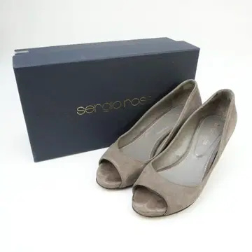 세르지오로시 35 1/2 웨지솔 펌프스 그레이 박스 포함/KD36