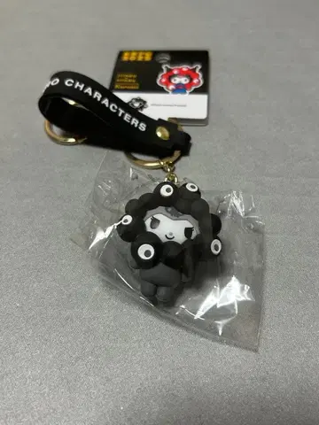 [ 새상품 ] 오사카 간사이 만박 입체 마스코트 스트랩 블랙 쿠로미