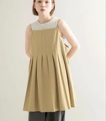 [ KBF ] 턱 플리츠 미니 원피스