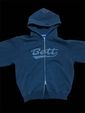 BoTT 보트 지퍼 후드티 블랙 L 사이즈 더블 지퍼