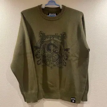 Supplier 데미지 니트 트레이닝복