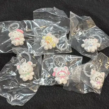 산리오 캐릭터즈 메지루시 액세서리 복슬복슬 스노우 컴플리트 세트