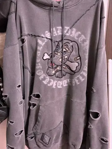 갈피츠기하보로보로 후드티 XL 대형견