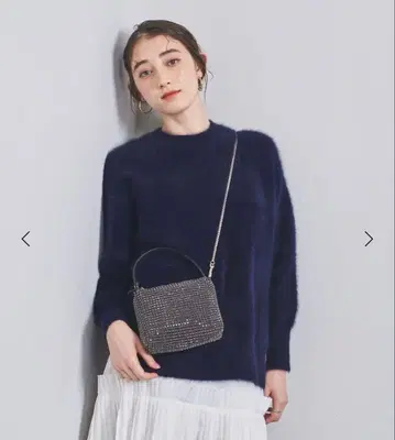 [ 택 포함 새상품 ] 유나이티드 애로우즈 폭스 캐시미어 니트