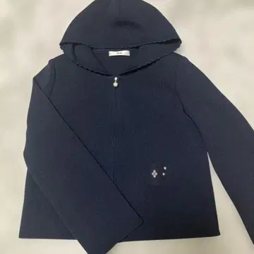 Rene 르네 후디 다크 네이비 니트 후드티 34 사이즈