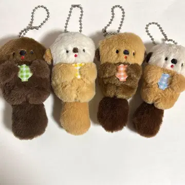 니코야마 포케 둥실둥실 랏코 봉제 인형 가챠 4개 세트