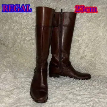 컨디션 최상 REGAL 브라운 롱 부츠 23cm