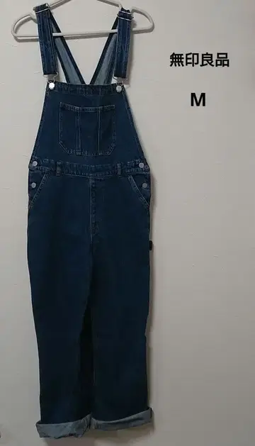 무인양품 데님 오버롤 M 사이즈 여성용