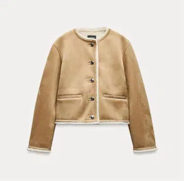 ZARA 더블 페이스 골드 버튼 자켓 S 사이즈 미사용 새상품