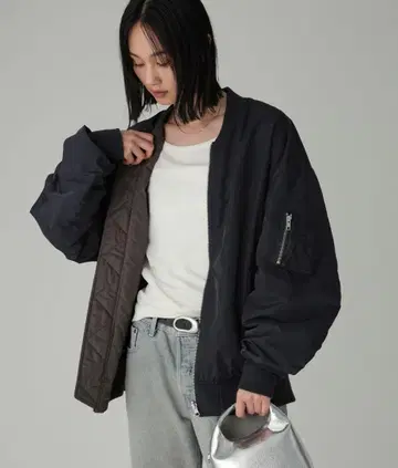 리버서블 네이비 MA-1 자켓