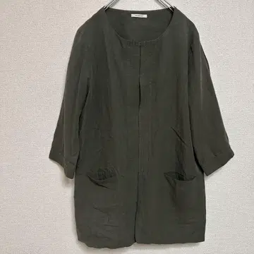 simplicite 카키 오부소매 셔츠