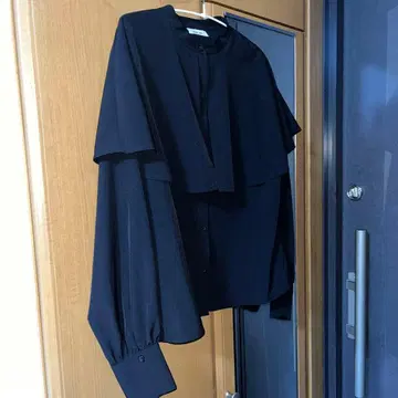 Adoon plain 블랙 긴팔 셔츠 F 사이즈