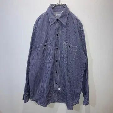 SUGAR CANE 슈가케인 히코리 스트라이프 워크 셔츠