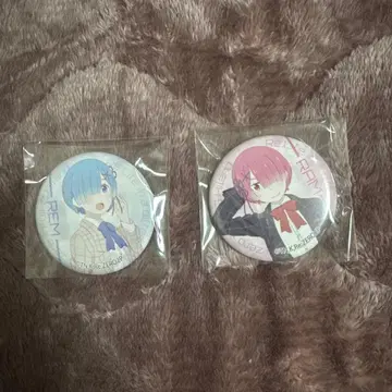 리제로 렘 라무 후지큐 캔뱃지