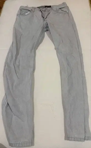 Silver Tab 라이트 그레이 슬림핏 데님 팬츠