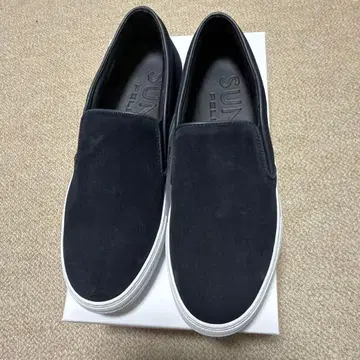 펠리코사니 스웨이드 슬립온 GIOIA 네이비 41 미사용 새상품