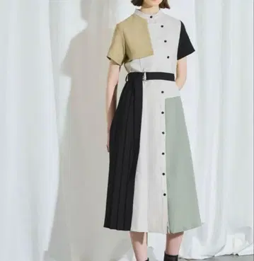 [ UNITED TOKYO ] 더블 요크 셔츠 원피스