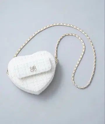 [ 인기 ] 새상품 Seemi. 하트 트위드 미니백 숄더백