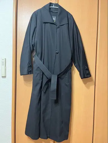 런던포그 블랙 롱 코트