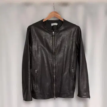 grn 노카라 가죽 자켓 M