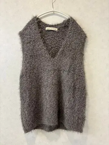 새상품급 nano universe 베이지 프린지 니트 베스트 프리 사이즈