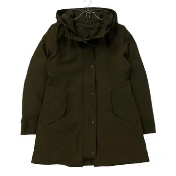 새상품급 UNIQLO 논퀼트 다운 숏코트 여성용 M 카키 계열