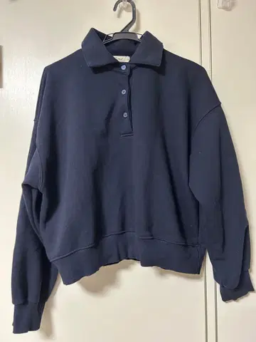 폴로 옷깃 맨투맨 풀오버 canal gean El mar 네이비 상의