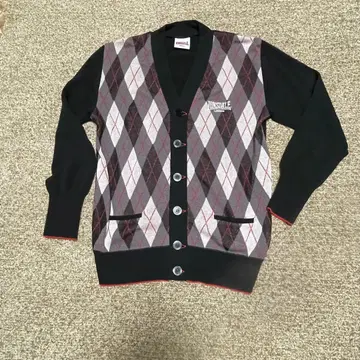론즈데일 아가일 무늬 가디건 S