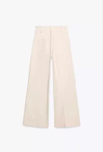 ZARA ZW Collection 와이드 레그 하이 라이즈 데님 팬츠