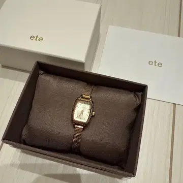 ete 에테 손목시계 핑크 골드 토노