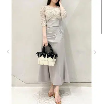 snidel 스나이델 Sustaina 슬릿 머메이드 스커트 0 사이즈