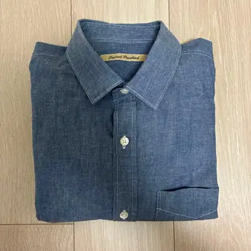 Journal Standard 블루 칠부 셔츠