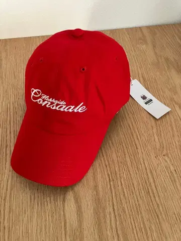 택 포함 미사용 새상품 빨간색 캡 CS 엠블럼 포함