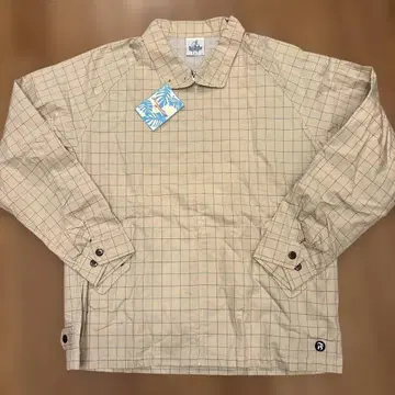 Forwarding Gear 베이지 체크 무늬 자켓 L 사이즈 미사용