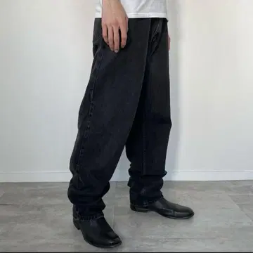 90년대 캘빈 클라인 진스 블랙 데님 팬츠