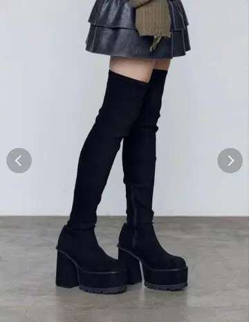 emoda 블랙 니하이 부츠 L 사이즈