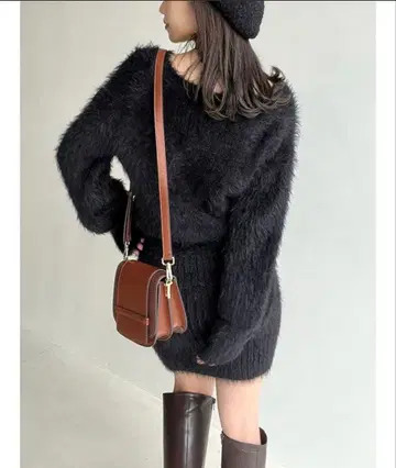 Resexxy 샤기 니트 원피스