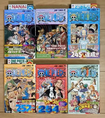 원피스 초판 오비 포함 6권 세트 오다 에이치로 코믹스