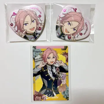 앙스타 스타포니 오우카와 코하쿠 하트 캔뱃지 카드 컬렉션 3종 세트